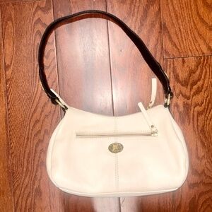Jane Shilton London Made in England Vintage Purse Shoulder bag Ivory and Black